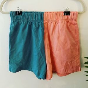 Shein. Split color shorts. Medium.